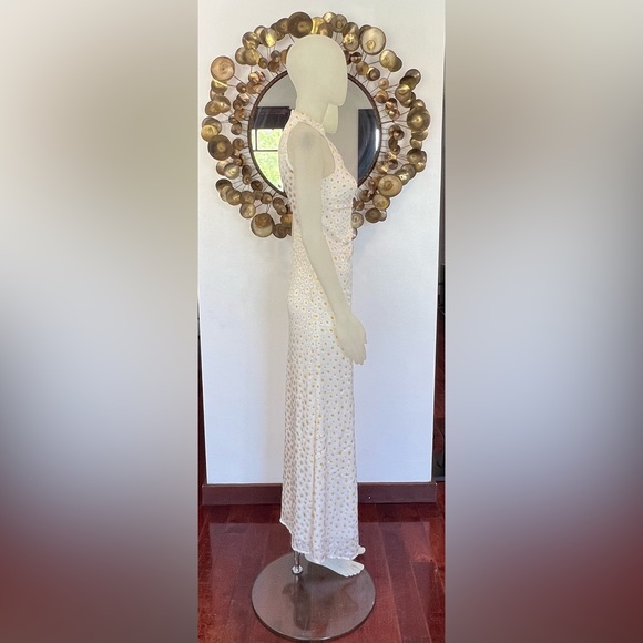 Staud Coastal Daisy Ruched Halterneck Dress Size 0 - Picture 3 of 6